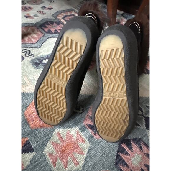 Vintage Tecnica Italian Apres Ski Fur Winter Boots Black Size 36 / 42 - Picture 6 of 12